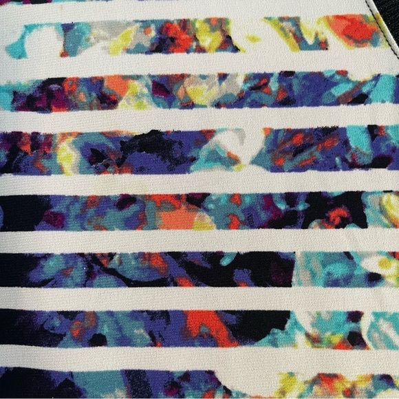 Worthington Sleeveless Multicolor Tiered Blouse Top Large Career Business Casual - Picture 5 of 8